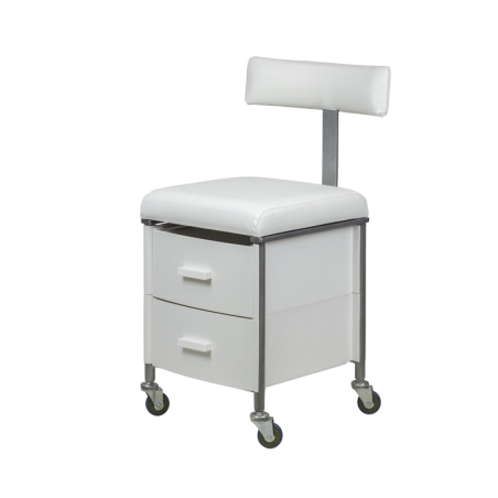 Taburete Plus Pedicura con Respaldo y Cajones Personalizables