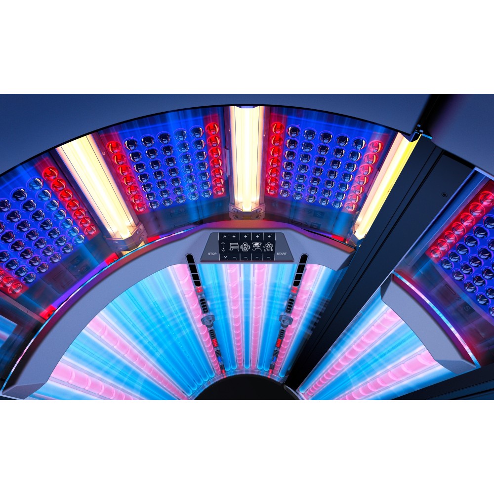 Megasun P9S HybridSun Solarium com LEDs UVA e UVB -Megasun -Megasun Solarium