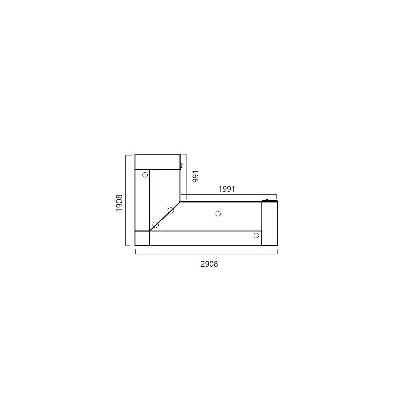 Rectangular LAV Design Reception - -Furniture design