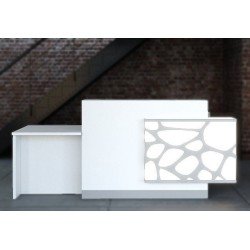 Reception di design LOG a due altezze