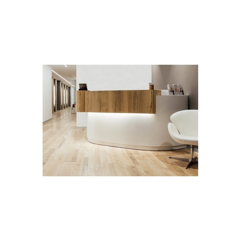 Recepción ovalada diseño Solid Surface