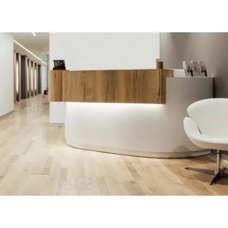 Recepción ovalada diseño Solid Surface