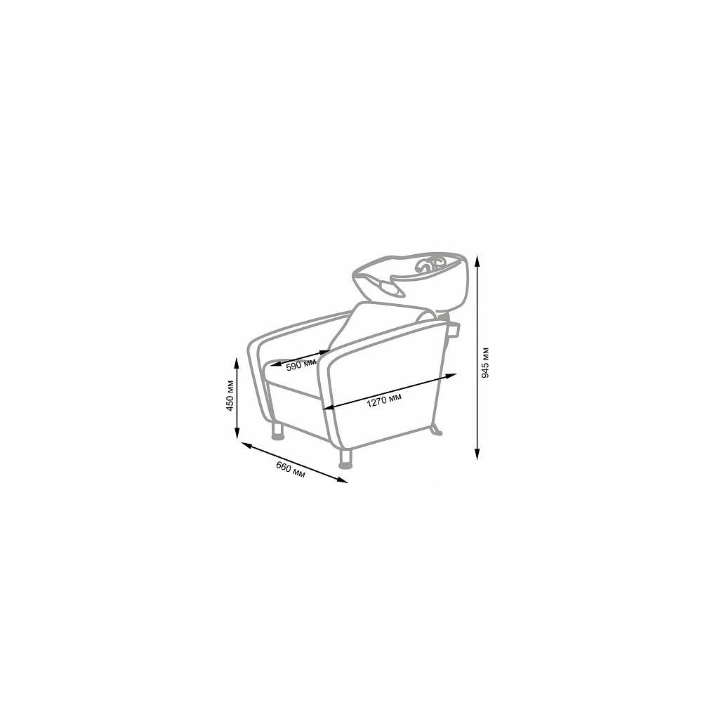 Lavabo Cubo Base NeoBeauty - Lavashampoo professionale con dettagli artigianali