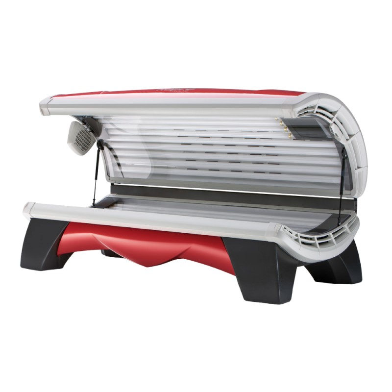 Solário Horizontal Hapro Proline 28/1 C Lounge Red -Hapro -Solários integrais
