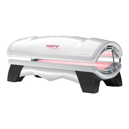Hapro Collagen&Sun 24 - Solarium doméstico UV y luz roja, 24 lámparas