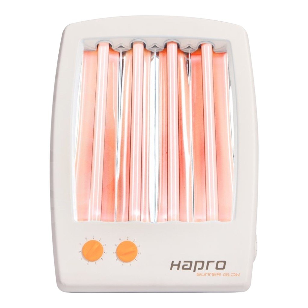 Hapro HB175 Solarium domestico 4x15W tubi UVA (60W) con temporizzatore 0–60 min