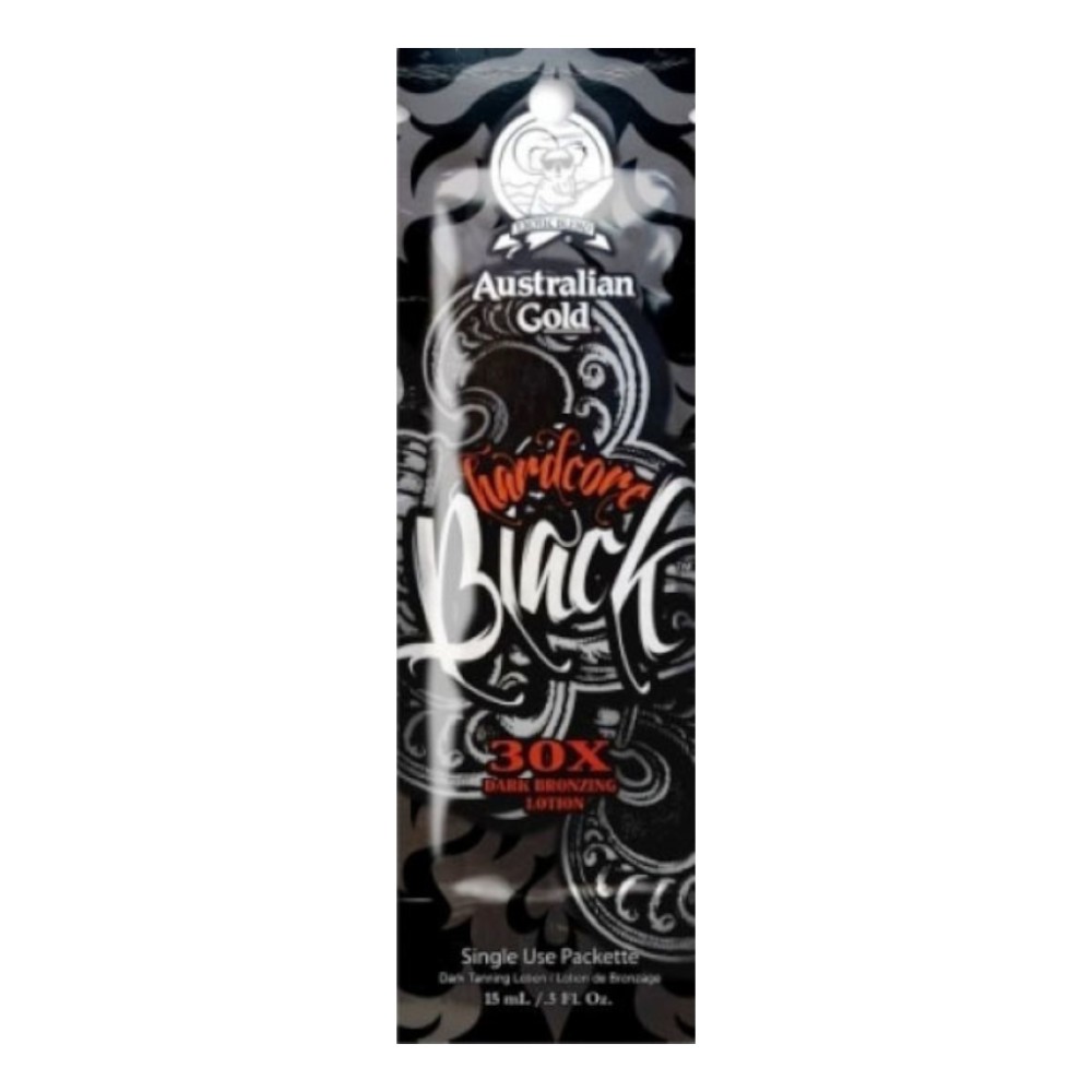 Acelerador de Bronzeado Hardcore Black 15 ml - Australian Gold -Australian Gold -Saquetas de dose única