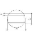 25 mm chips, 50 units for Sunmatic - Paymatic -Inepro -Control systems