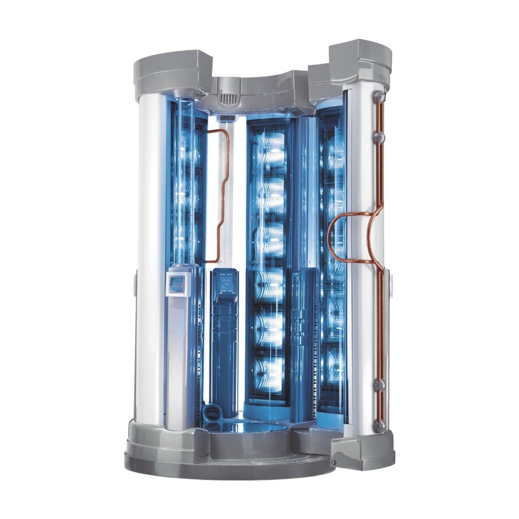 Solário Vertical Matrix V28-ER: Tecnologia Avançada para Bronzeamento
