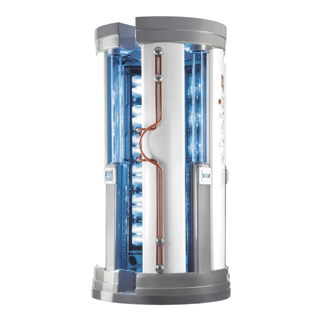 Solário Vertical Matrix V28-ER: Tecnologia Avançada para Bronzeamento