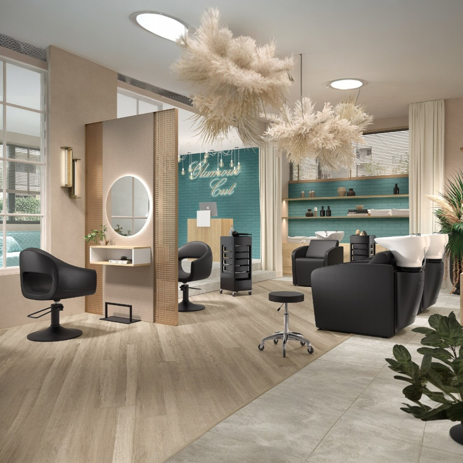 Hairdressing furniture packs