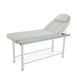Maca de Massagem Evolution Weelko, estrutura metálica branca, PVC de fácil limpeza -Weelko -Macas e cadeiras