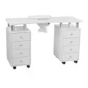 Table de Manucure Weelko Claire avec Aspirateur et Tiroirs -Weelko -tables de manucure