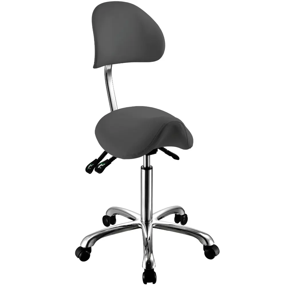 Tabouret Attrazione Gris Weelko pour Esthétique -Weelko -Tabouret Pour Salon de Beauté