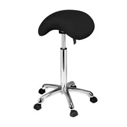 Taburete ergonómico silla de montar Diavolo Black Weelko regulable -Weelko -Taburetes Estética