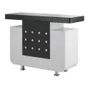 Recepção Leah Front Desk com Design Curvo - -Recepções de cabeleireiro