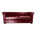 Chester Burgundy 3-Places I-medStetic Premium Canapé d'Attente -I-medStetic Premium -Chaises d'attente