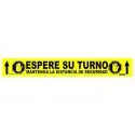 NASTRO ADESIVO ASPETTA IL TUO TURNO MANTIENI LA DISTANZA DI SICUREZZA - -Sterilizzatori e disinfettanti