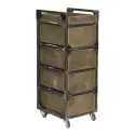 Trolley Brixton marrone -NeoBeauty -Carrelli da barbiere