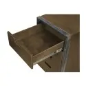 NeoBeauty City Barber Cart Brown - Multifunctional, vintage metal frame, plywood drawers, rubber wheels with brakes. -NeoBeau...