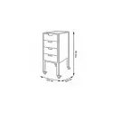 Trolley City plus marrone -NeoBeauty -Carrelli da barbiere