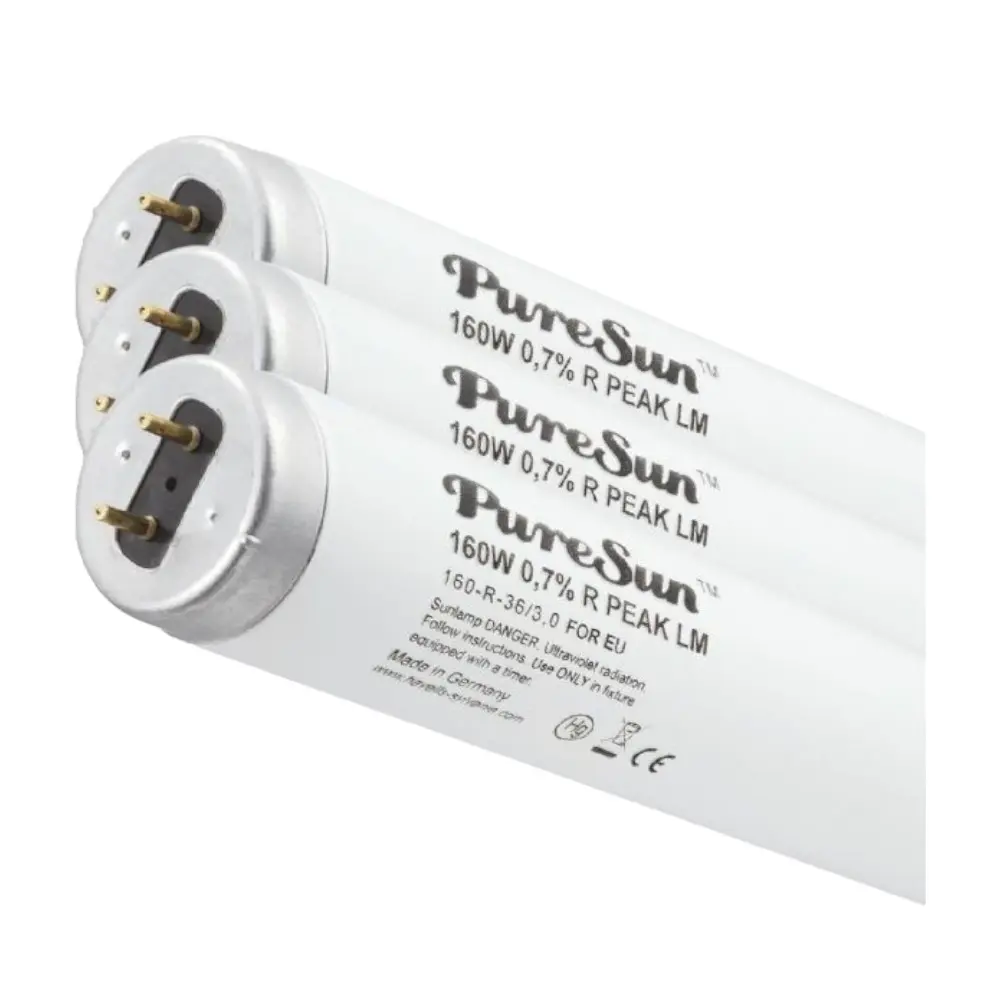 Sylvania PureSun Tubos UVA 160W-R 1000h para Solarium -Sylvania PureSun -Tubos UVA