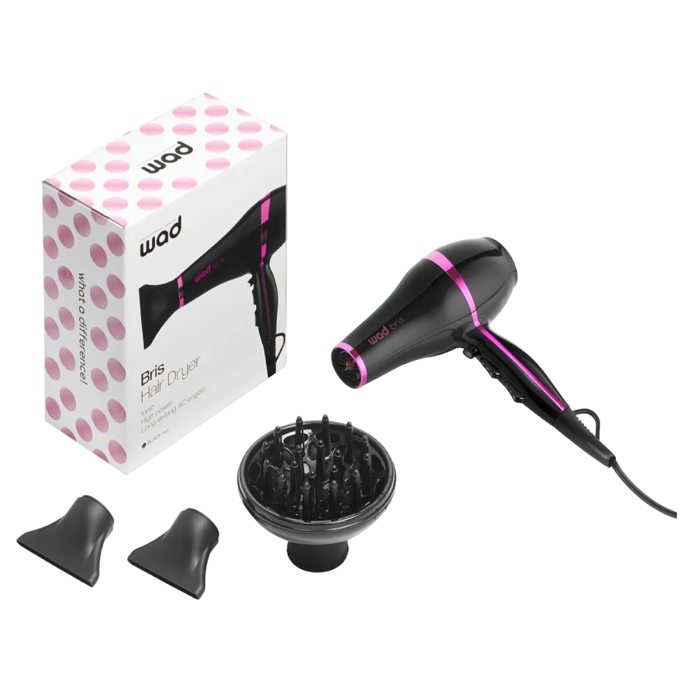 Secador de Cabelo Bris Pink Weelko - Acessórios de Cabeleireiro -Weelko -barbeiro útil