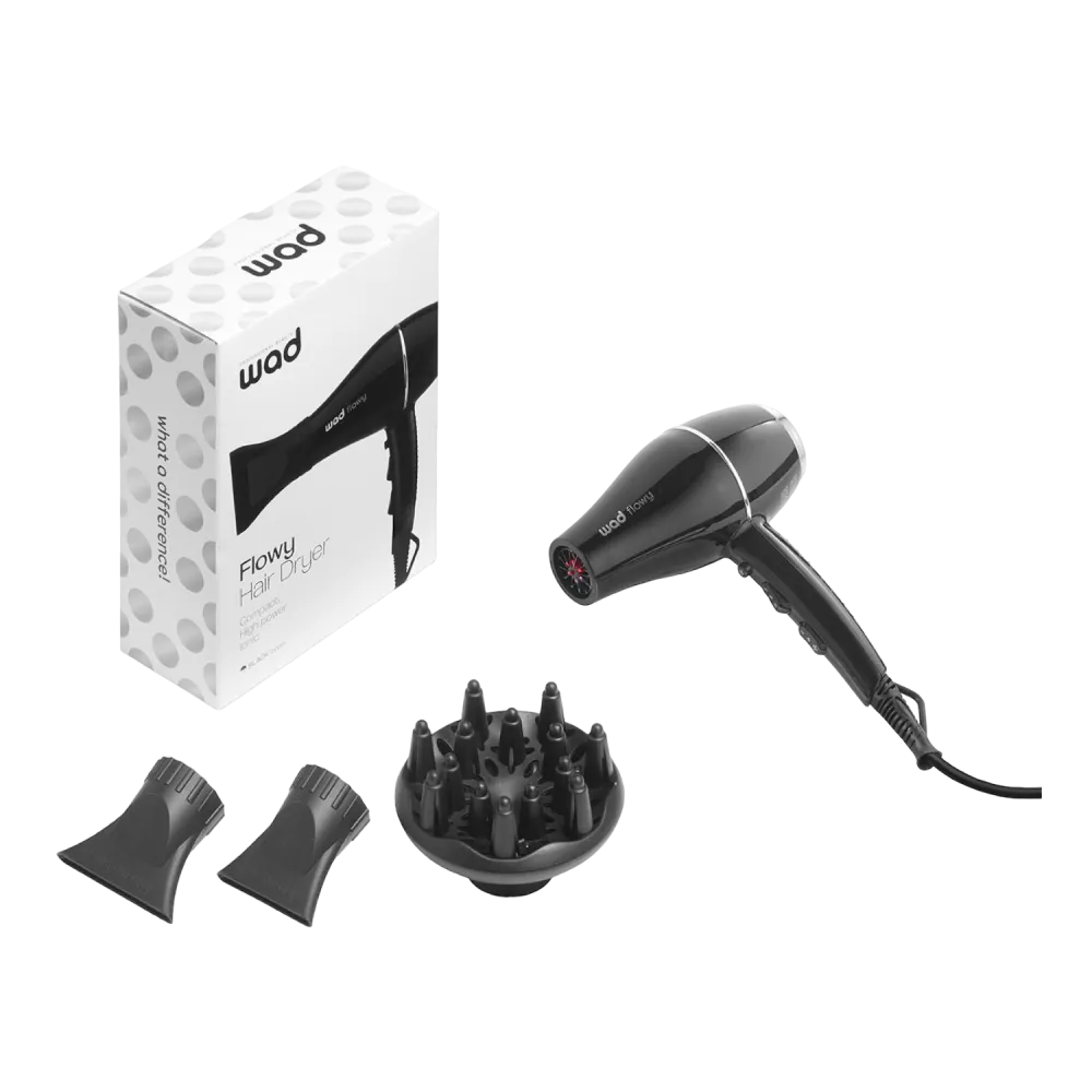 Secador de Cabelo Profissional Flowy Black Weelko -Weelko -barbeiro útil
