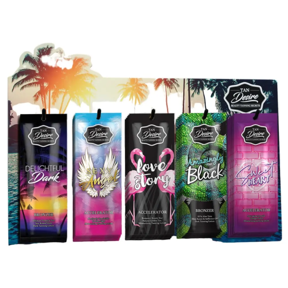 Pack Tan Desire con Expositor - Acelerador de Bronceado -Tan desire -Packs