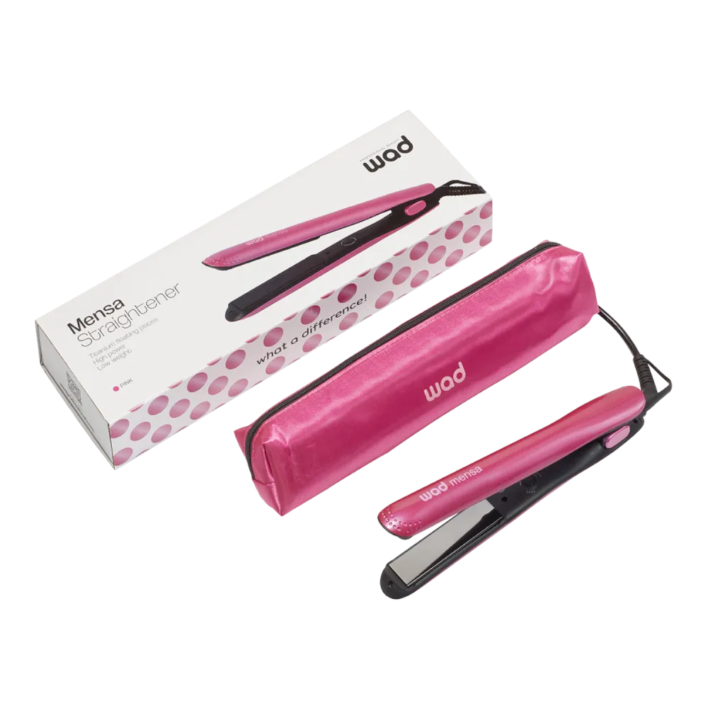 Weelko Mensa Pink Hair Straightener: Compact, ergonomic, and professional. -Weelko -useful barber