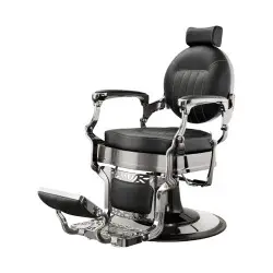 Sillón de Barbero Caesar Mercurio Negro Vintage - Weelko -Weelko -Sillones barbero