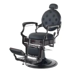 Sillón de Barbero Prestige Negro - Vintage y Moderno | i-Medstetic -i-Medstetic -Sillones barbero