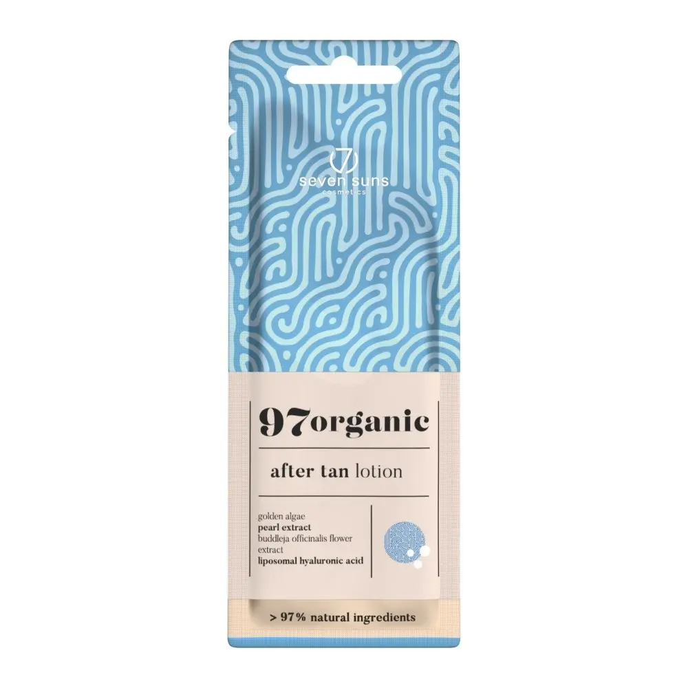 Lotion Après-Bronzage 7suns 97organic 15ml Hydratante -7suns Cosmetics -Sachets à dose unique