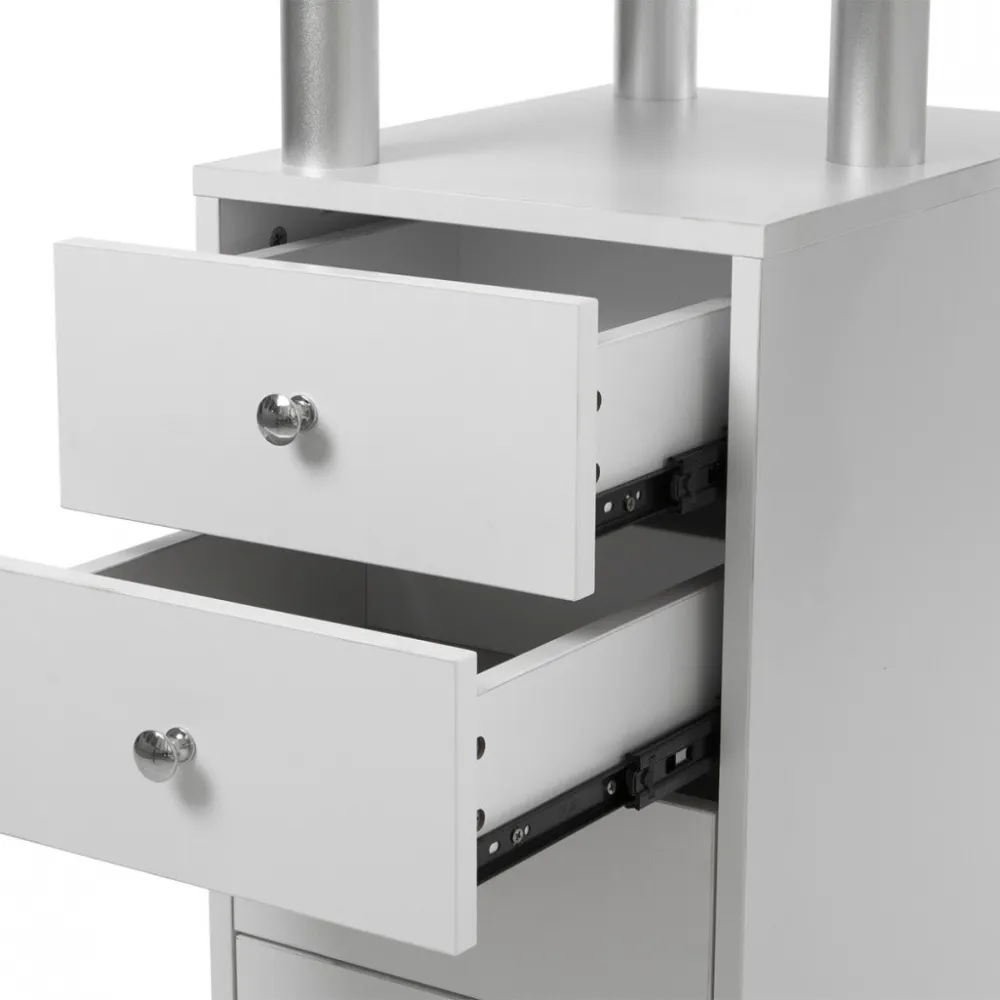 Table de Manucure Weelko Claire avec Aspirateur et Tiroirs -Weelko -tables de manucure