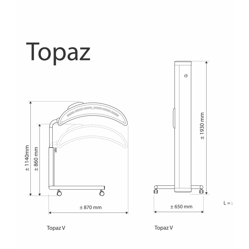 Hapro Topaz 12V solarium domestico corpo intero