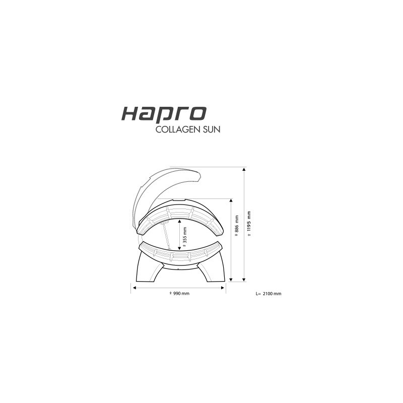 Hapro Collagen&Sun 24 Heimsolarium mit UV und Rotlicht