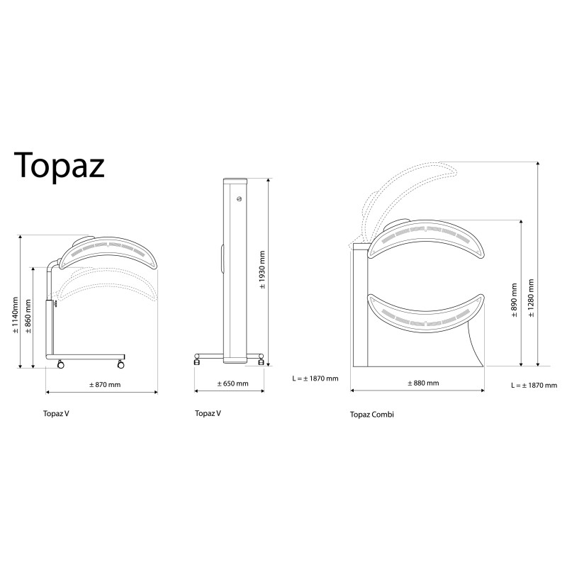 Hapro Topaz 24 C Combi solárium horizontal de 24 lámparas
