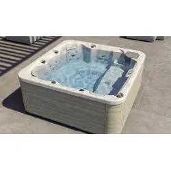 Jacuzzi Feel: Hidromasaje con Tumbonas Ergonómicas y LED - -JACUZZI