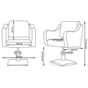 Chaise de coiffure Frida - Style - NeoBeauty -NeoBeauty -chaises de cour